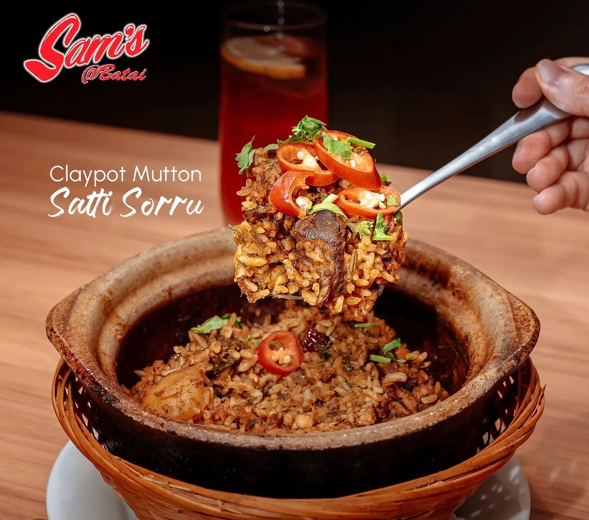 Sam's claypot mutton Satti Sorru